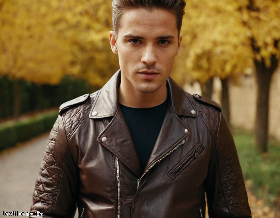 Dicke Nähte als Design-Highlight - Herbst Lederjacke Trend » Stilvoll in die Saison